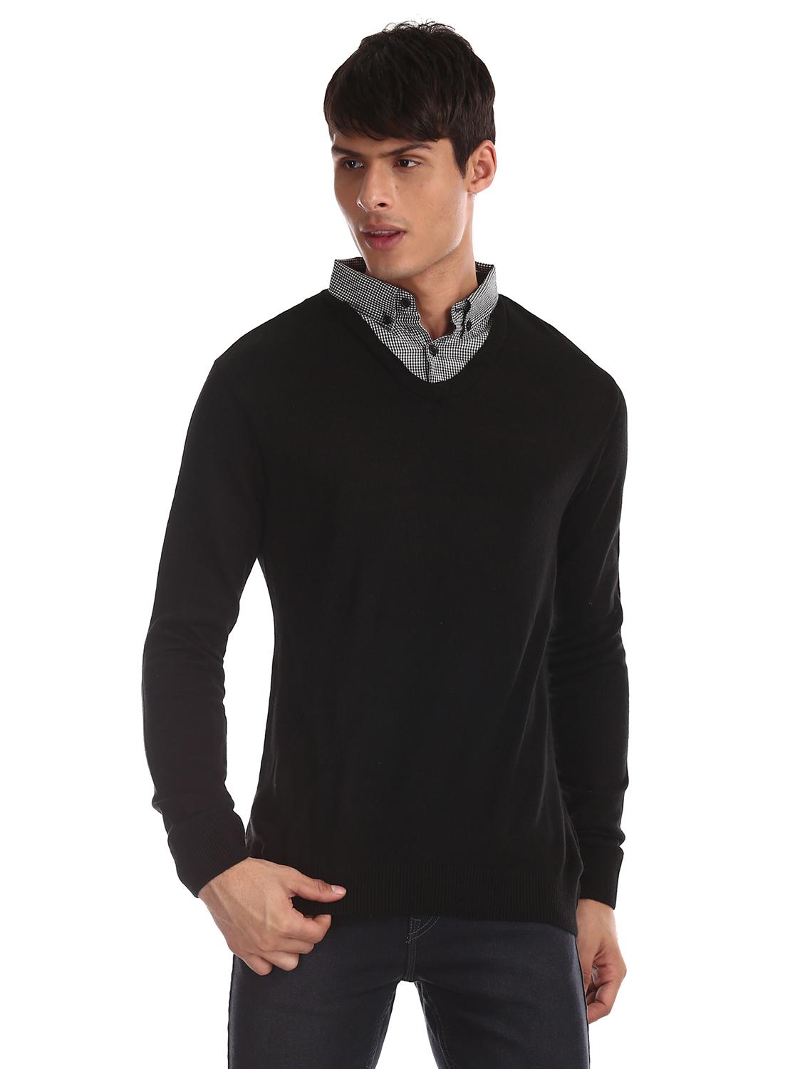 black solid pullover - 17576142 - Zoom Image - 1