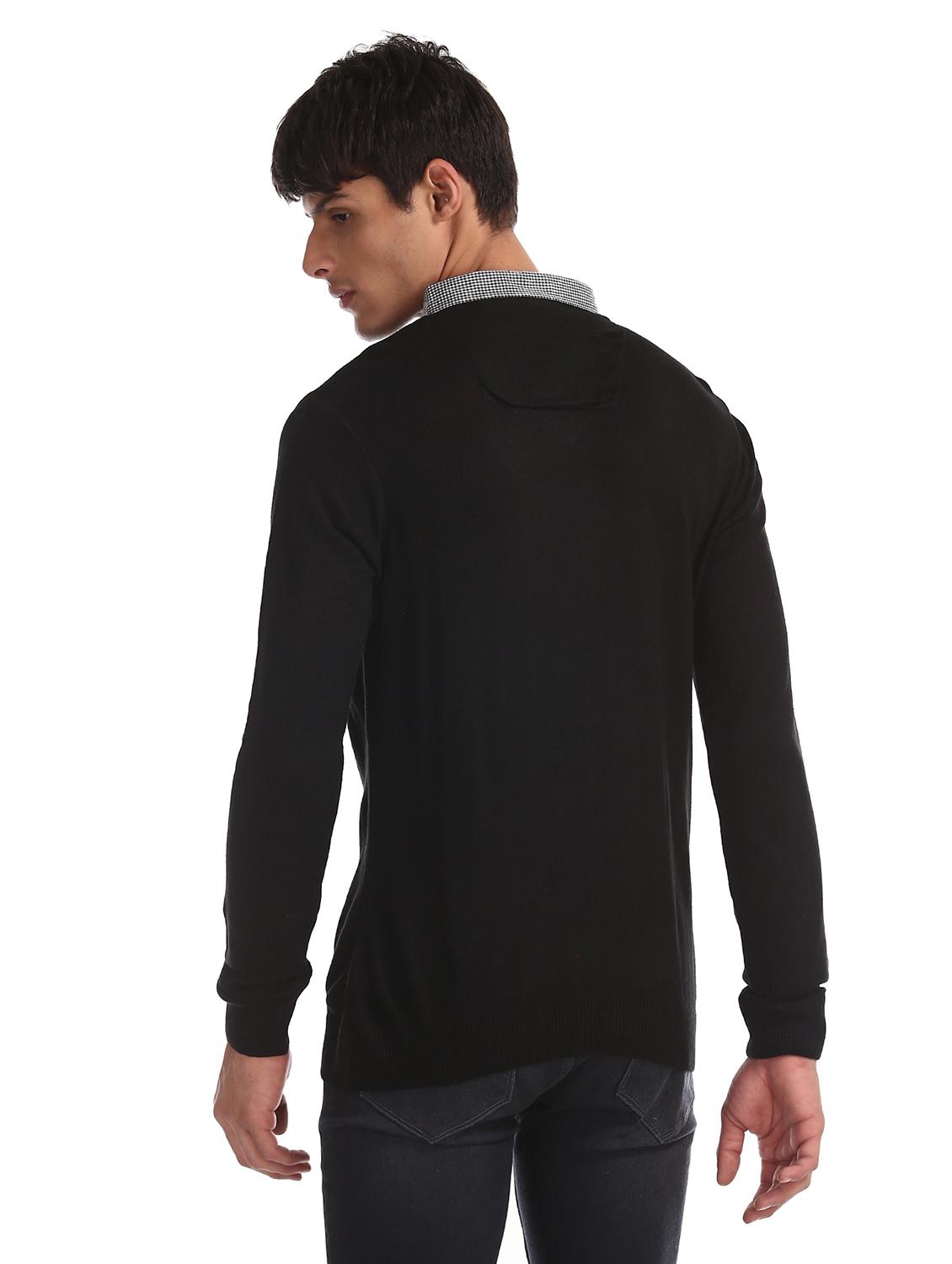 black solid pullover - 17576142 - Zoom Image - 4