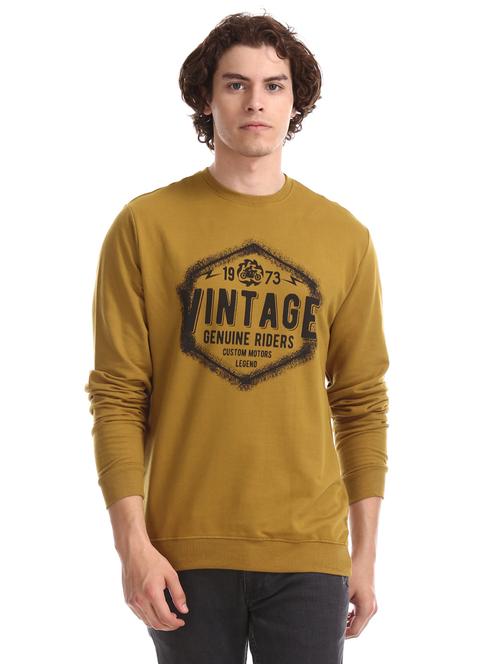 brown printed sweatshirt - 17576235 - Standard Image - 1