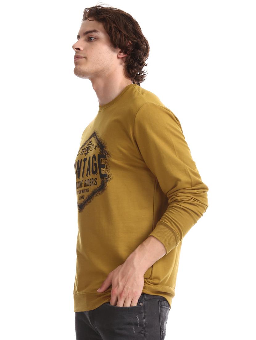 brown printed sweatshirt - 17576235 - Zoom Image - 3