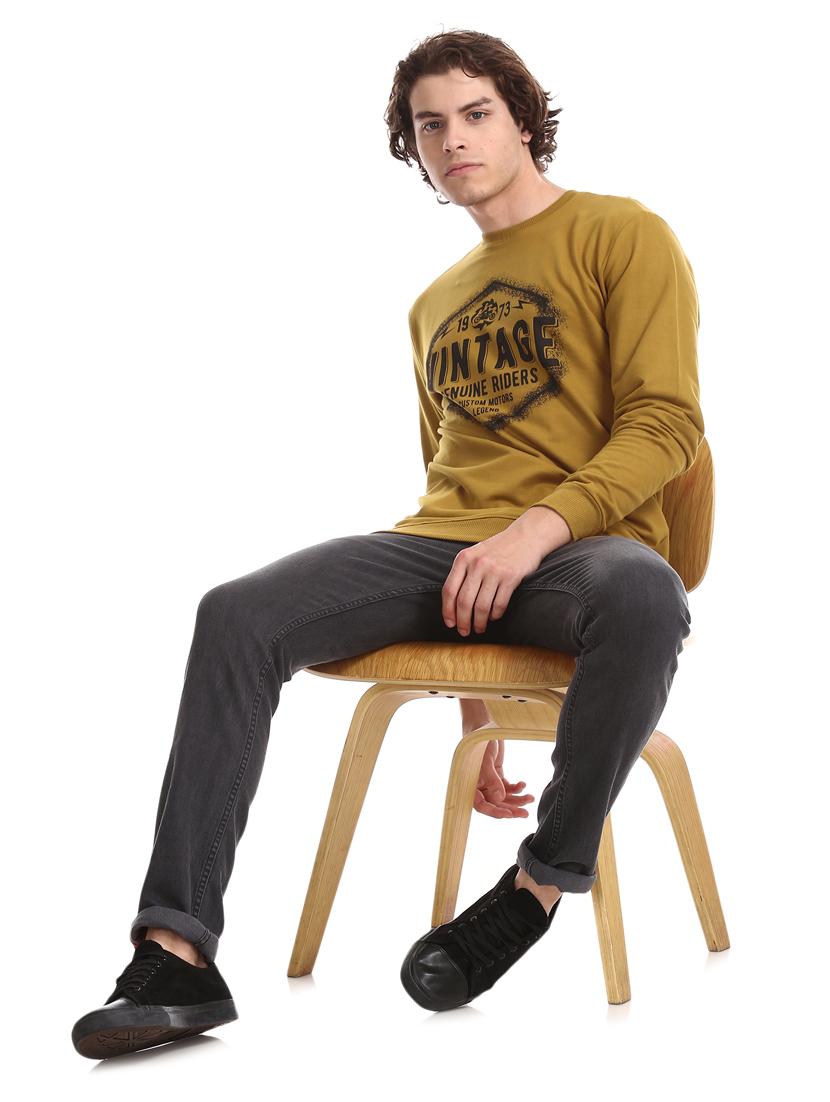 brown printed sweatshirt - 17576235 - Zoom Image - 5