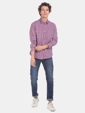 multi colored checkered casual shirt - 17576291 - Standard Image - 5