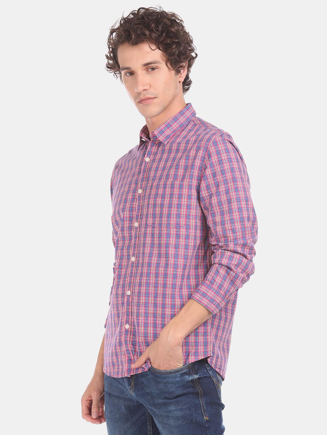 multi colored checkered casual shirt - 17576291 - Zoom Image - 2