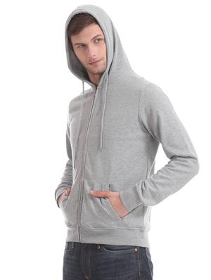 grey solid sweatshirt - 17576294 - Standard Image - 3