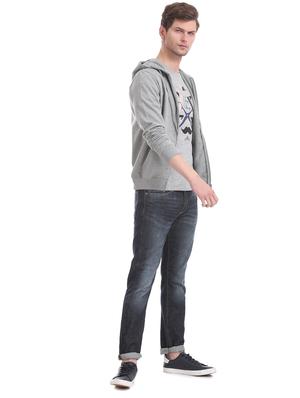 grey solid sweatshirt - 17576294 - Standard Image - 5