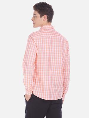 pink checkered casual shirt - 17576299 - Standard Image - 3