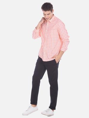 pink checkered casual shirt - 17576299 - Standard Image - 5