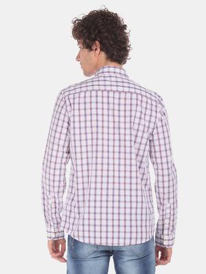 white checkered casual shirt - 17576309 - Standard Image - 3