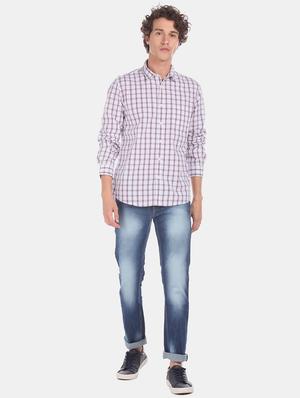 white checkered casual shirt - 17576309 - Standard Image - 5
