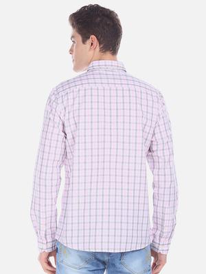 pink checkered casual shirt - 17576327 - Standard Image - 3