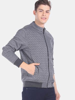 grey self design sweatshirt - 17576336 - Standard Image - 2