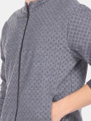 grey self design sweatshirt - 17576336 - Standard Image - 5