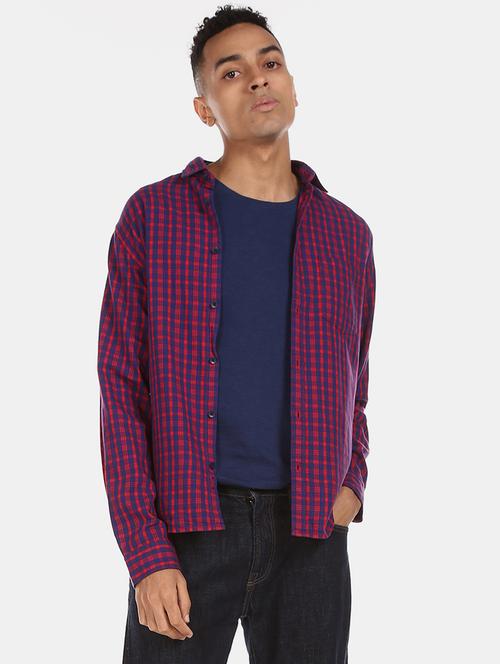 red checkered casual shirt - 17576529 - Standard Image - 1