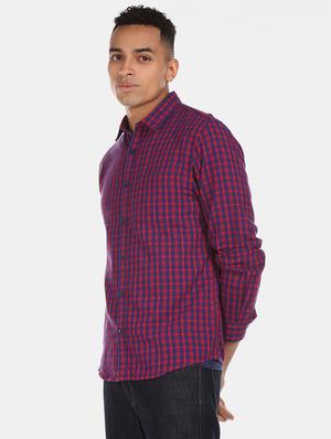 red checkered casual shirt - 17576529 - Standard Image - 2