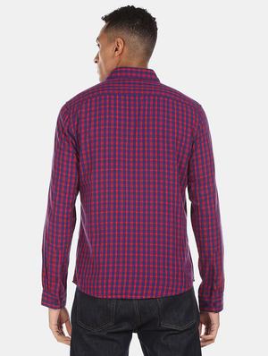 red checkered casual shirt - 17576529 - Standard Image - 3