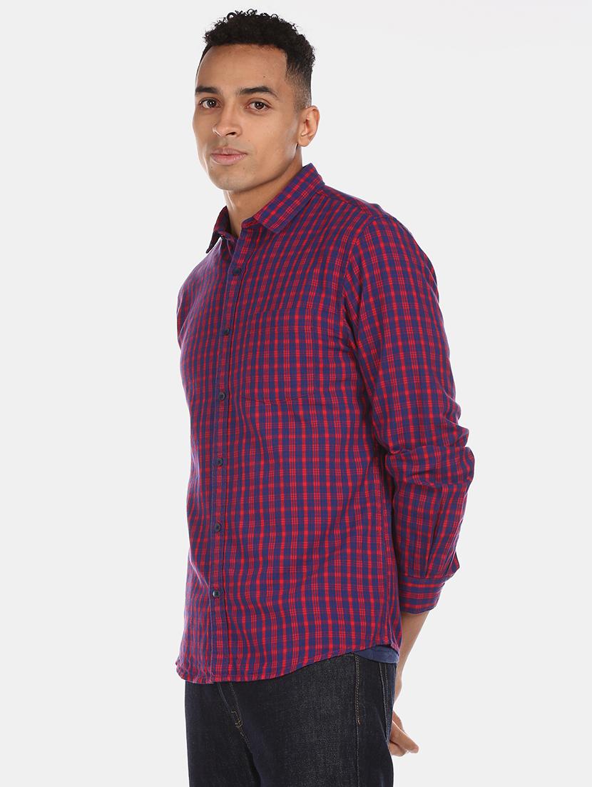 red checkered casual shirt - 17576529 - Zoom Image - 2