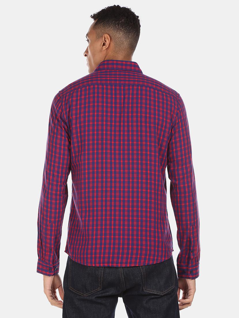 red checkered casual shirt - 17576529 - Zoom Image - 3