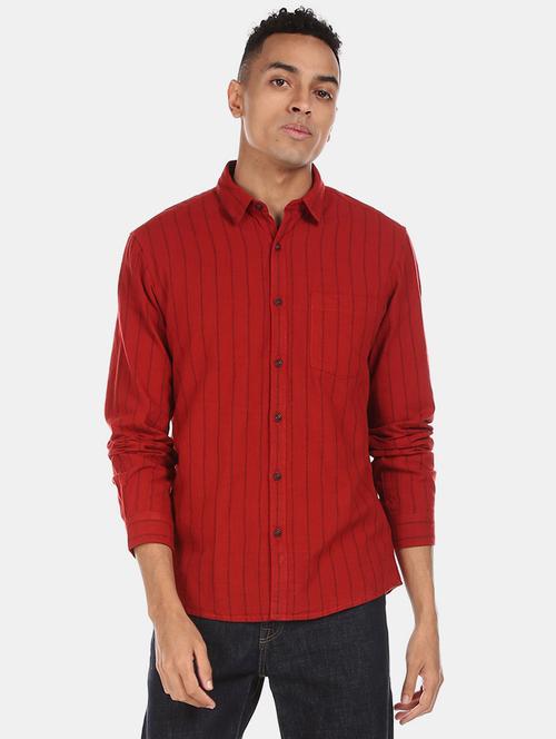 red striped casual shirt - 17576545 - Standard Image - 1
