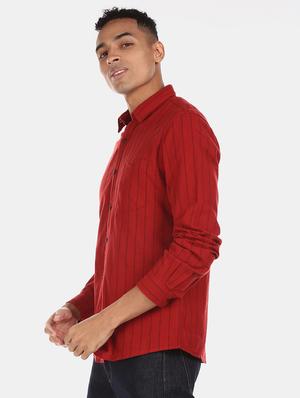 red striped casual shirt - 17576545 - Standard Image - 2