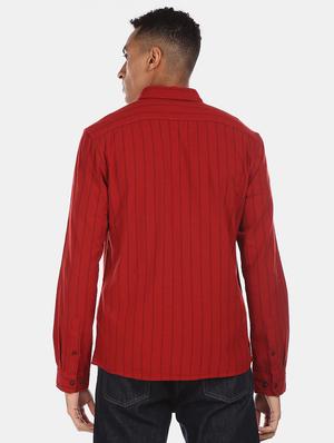 red striped casual shirt - 17576545 - Standard Image - 3