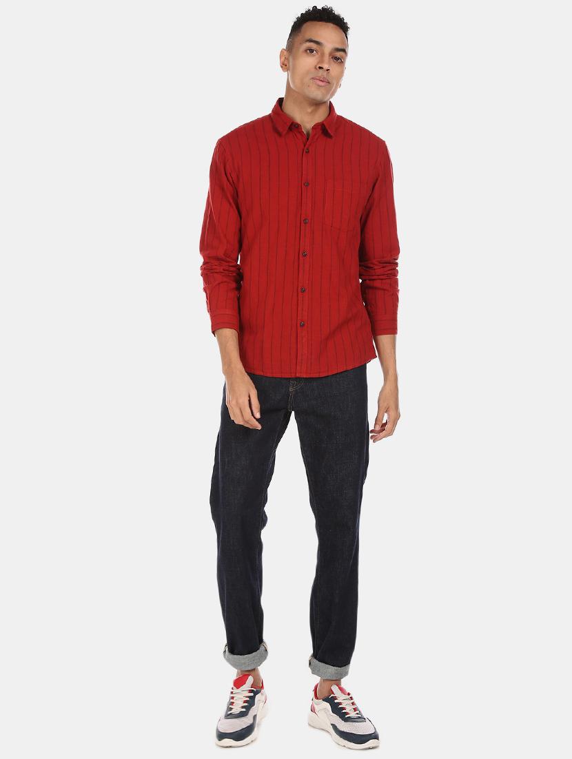 red striped casual shirt - 17576545 - Zoom Image - 4