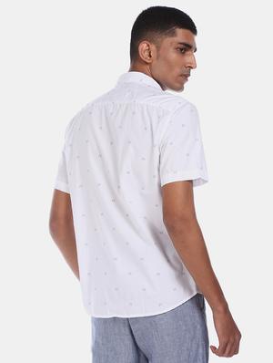 white printed casual shirt - 17576564 - Standard Image - 3