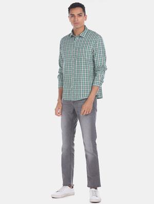 green checkered casual shirt - 17576600 - Standard Image - 3