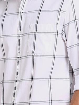 white checkered casual shirt - 17576662 - Standard Image - 4