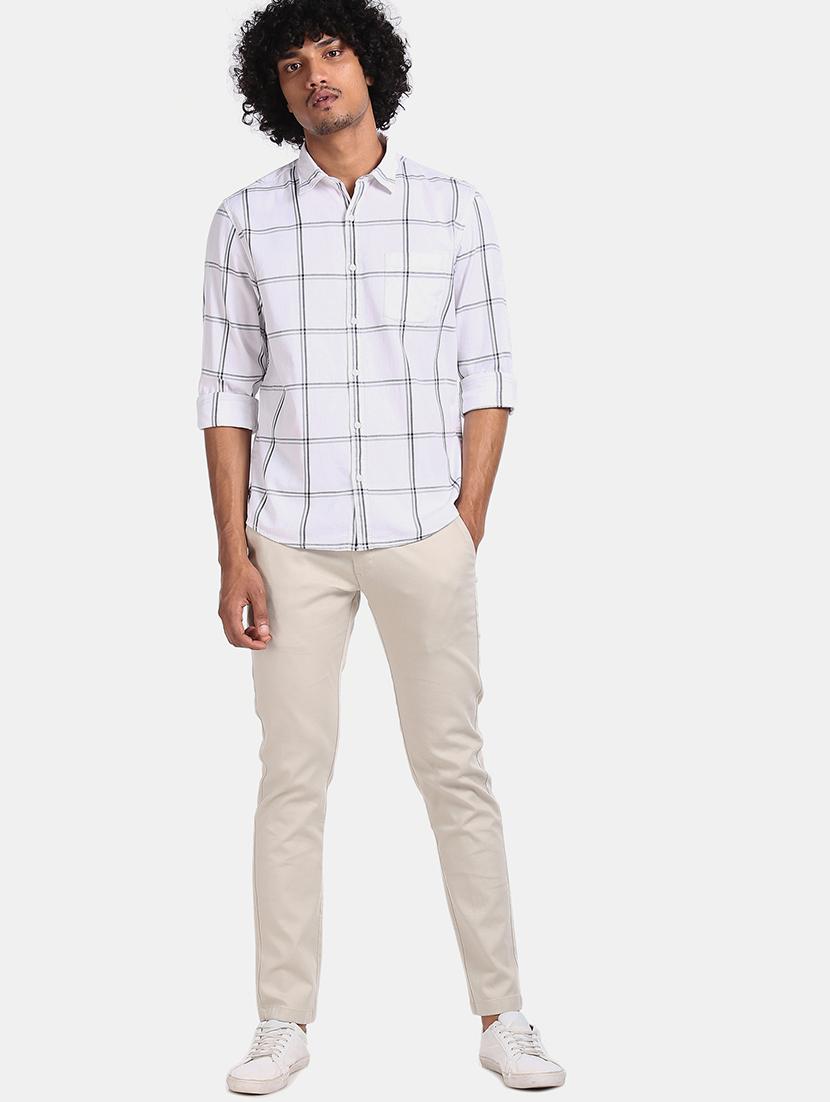 white checkered casual shirt - 17576662 - Zoom Image - 3