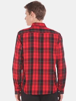 red checkered casual shirt - 17576752 - Standard Image - 3