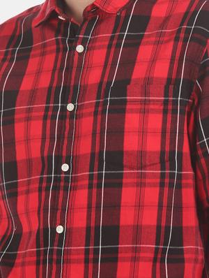 red checkered casual shirt - 17576752 - Standard Image - 5