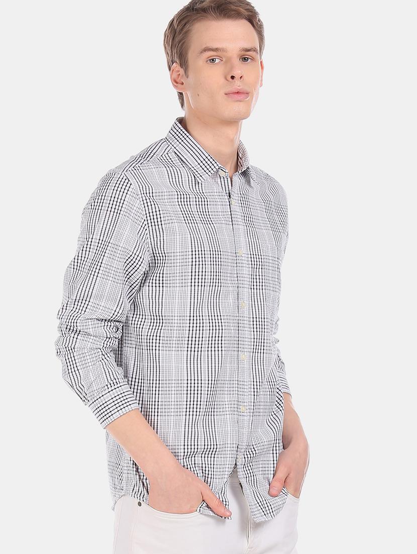 white checkered casual shirt - 17576770 - Zoom Image - 2