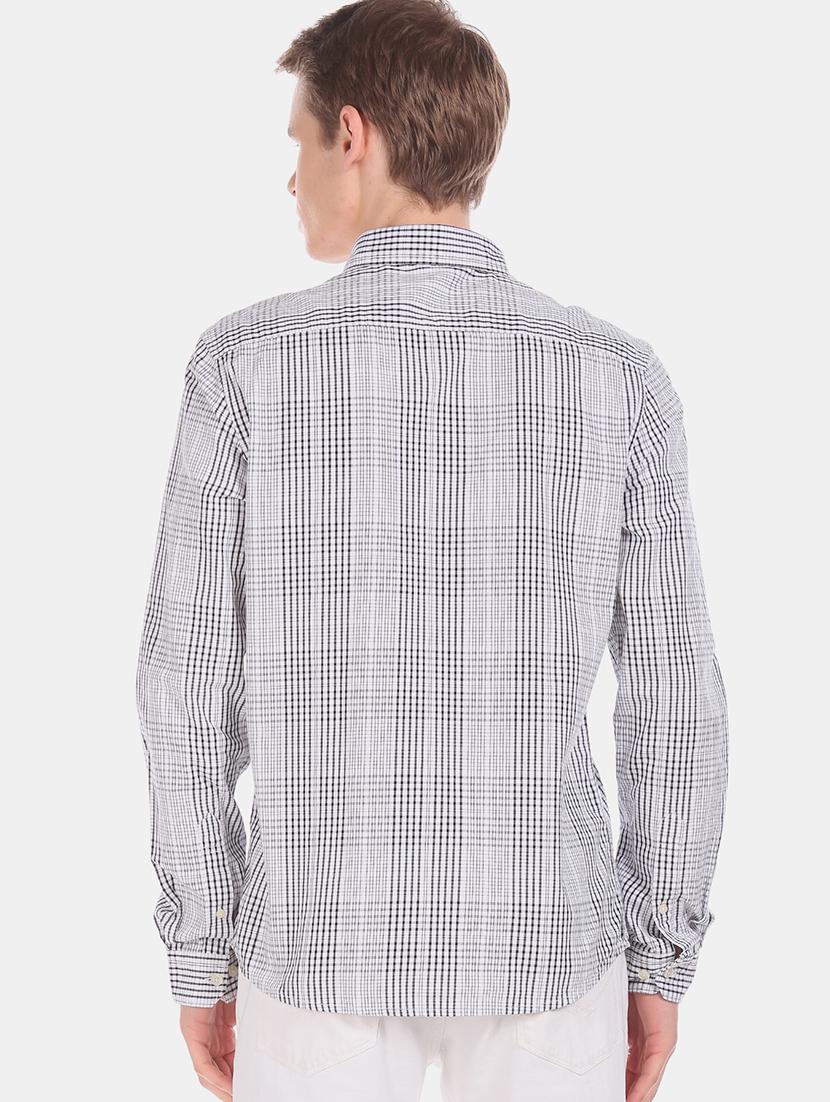 white checkered casual shirt - 17576770 - Zoom Image - 3