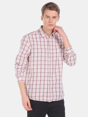 white checkered casual shirt - 17576772 - Standard Image - 2