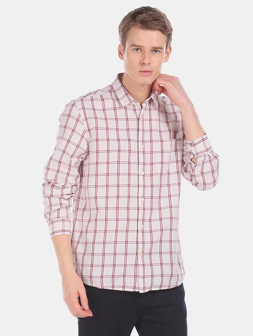 white checkered casual shirt - 17576772 - Zoom Image - 2
