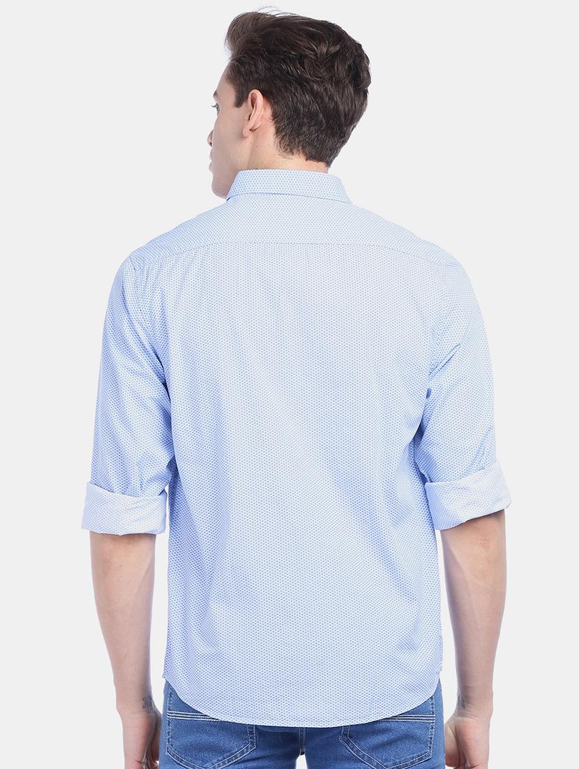 light blue printed casual shirt - 17576833 - Zoom Image - 3