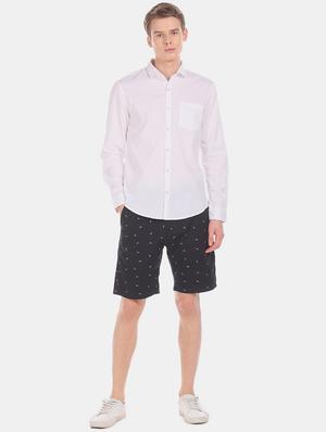 white solid casual shirt - 17576847 - Standard Image - 4