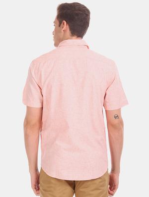 pink solid casual shirt - 17576888 - Standard Image - 3