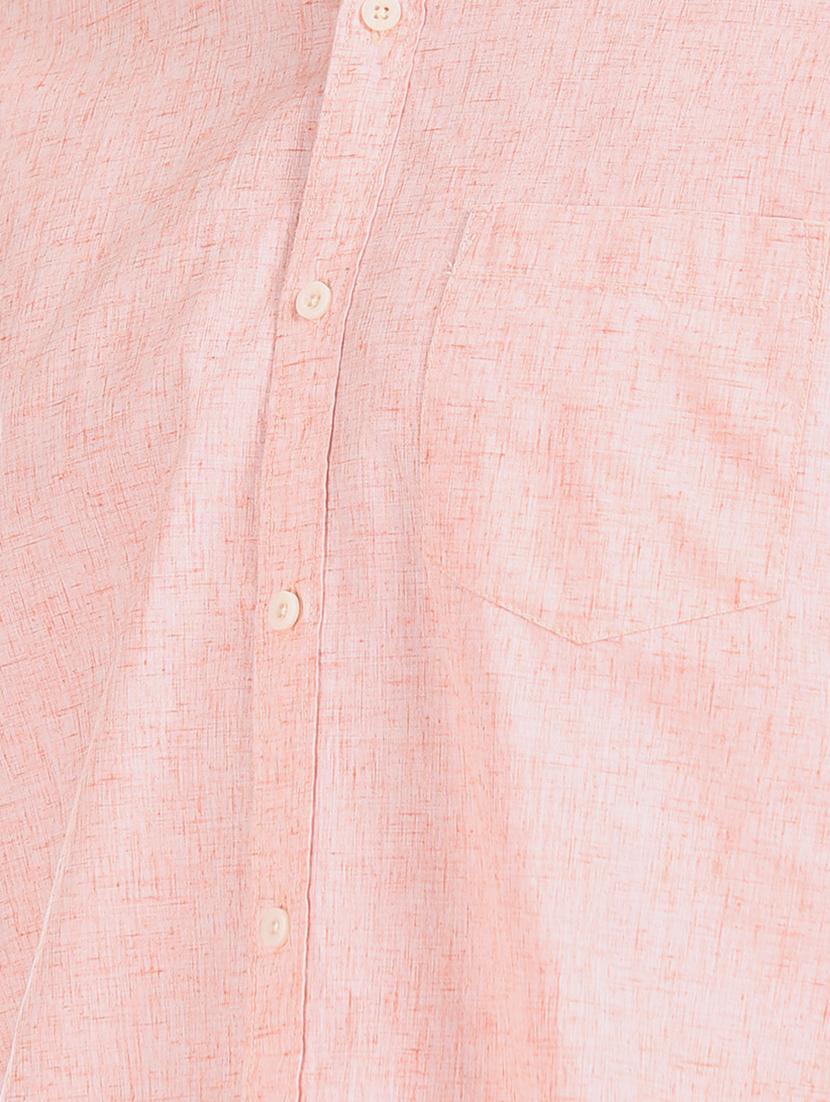 pink solid casual shirt - 17576888 - Zoom Image - 5