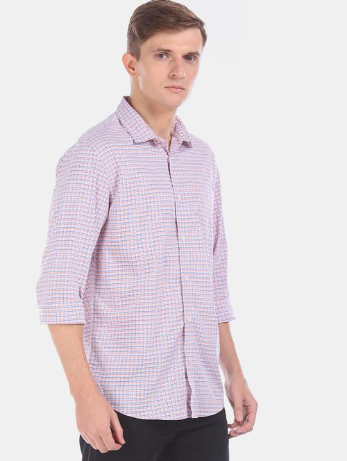 white checkered casual shirt - 17576892 - Standard Image - 1