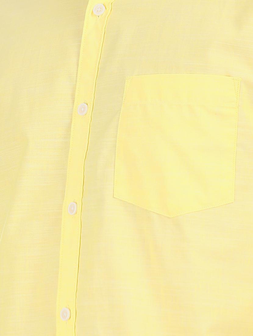 yellow solid casual shirt - 17576914 - Zoom Image - 5
