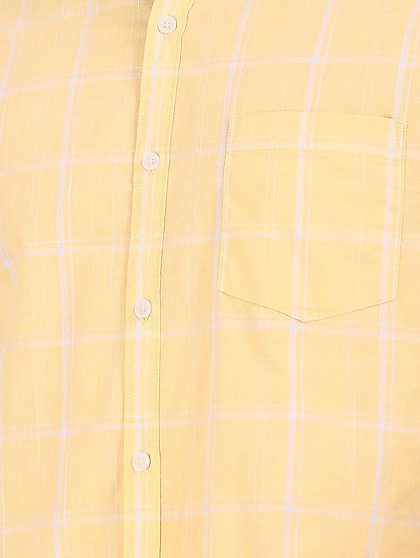 yellow checkered casual shirt - 17576915 - Zoom Image - 5
