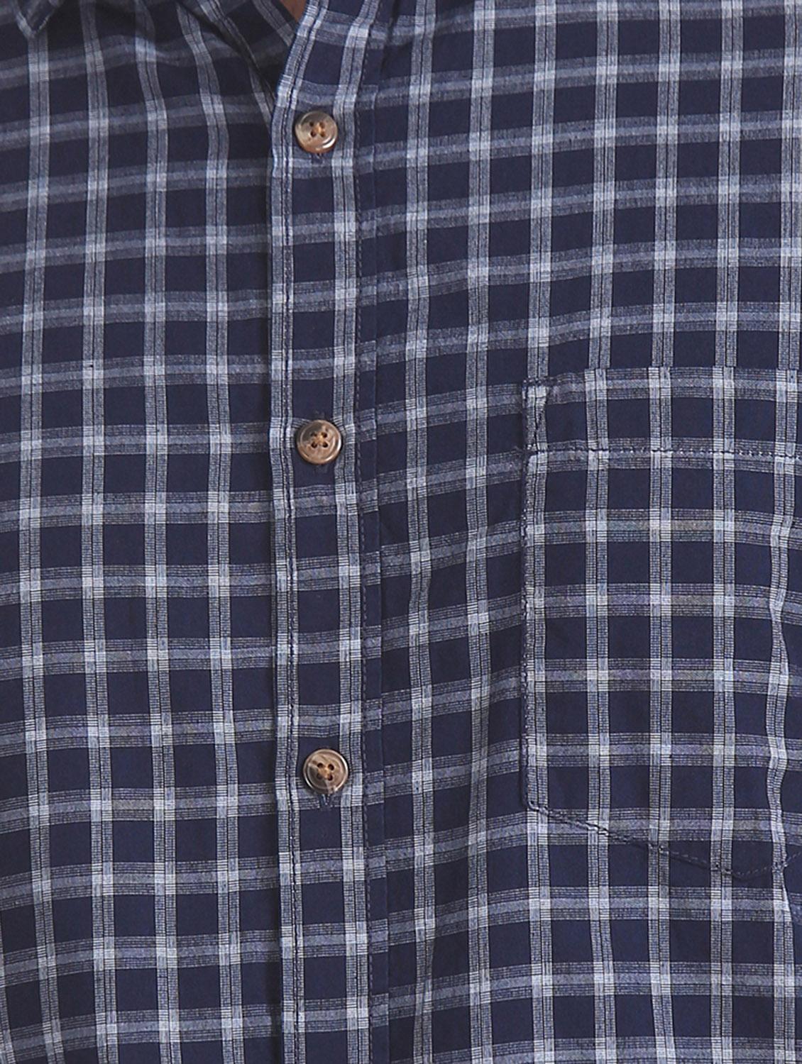 blue checkered casual shirt - 17576998 - Zoom Image - 5
