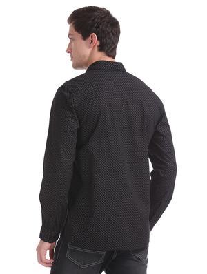 black printed casual shirt - 17577066 - Standard Image - 3
