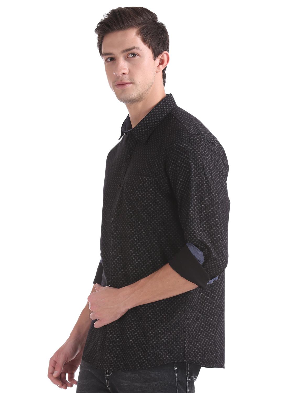 black printed casual shirt - 17577066 - Zoom Image - 2
