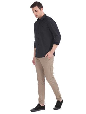 navy blue printed casual shirt - 17577078 - Standard Image - 4