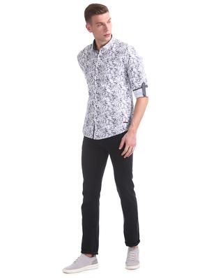 white printed casual shirt - 17577207 - Standard Image - 4