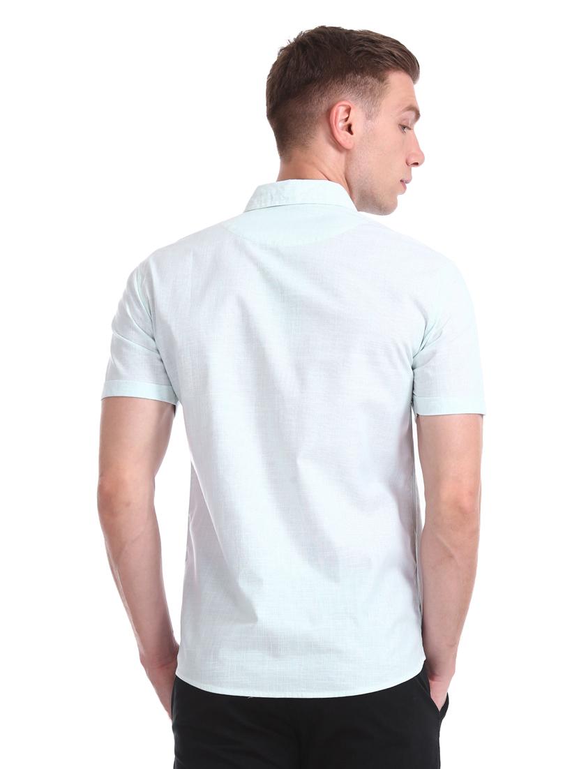 light blue printed casual shirt - 17577224 - Zoom Image - 3