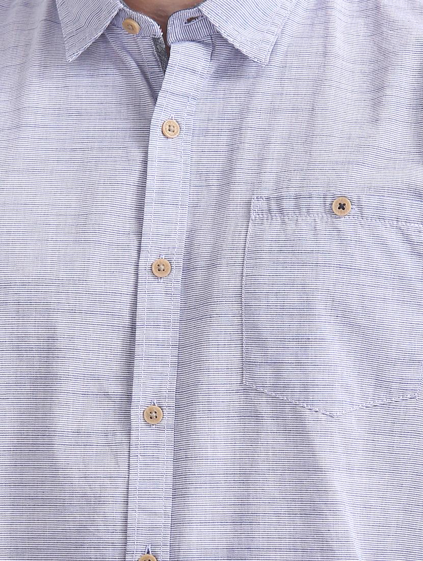 blue striped casual shirt - 17577357 - Zoom Image - 5