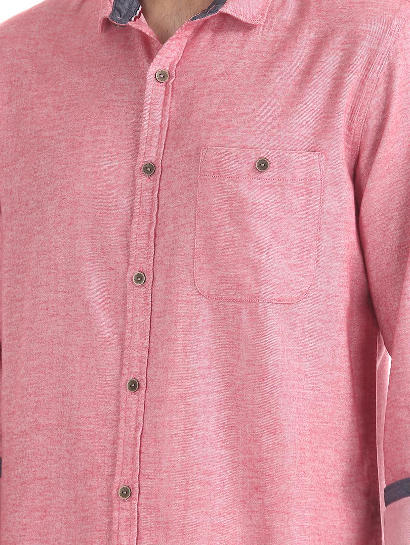 pink solid casual shirt - 17577440 - Zoom Image - 5